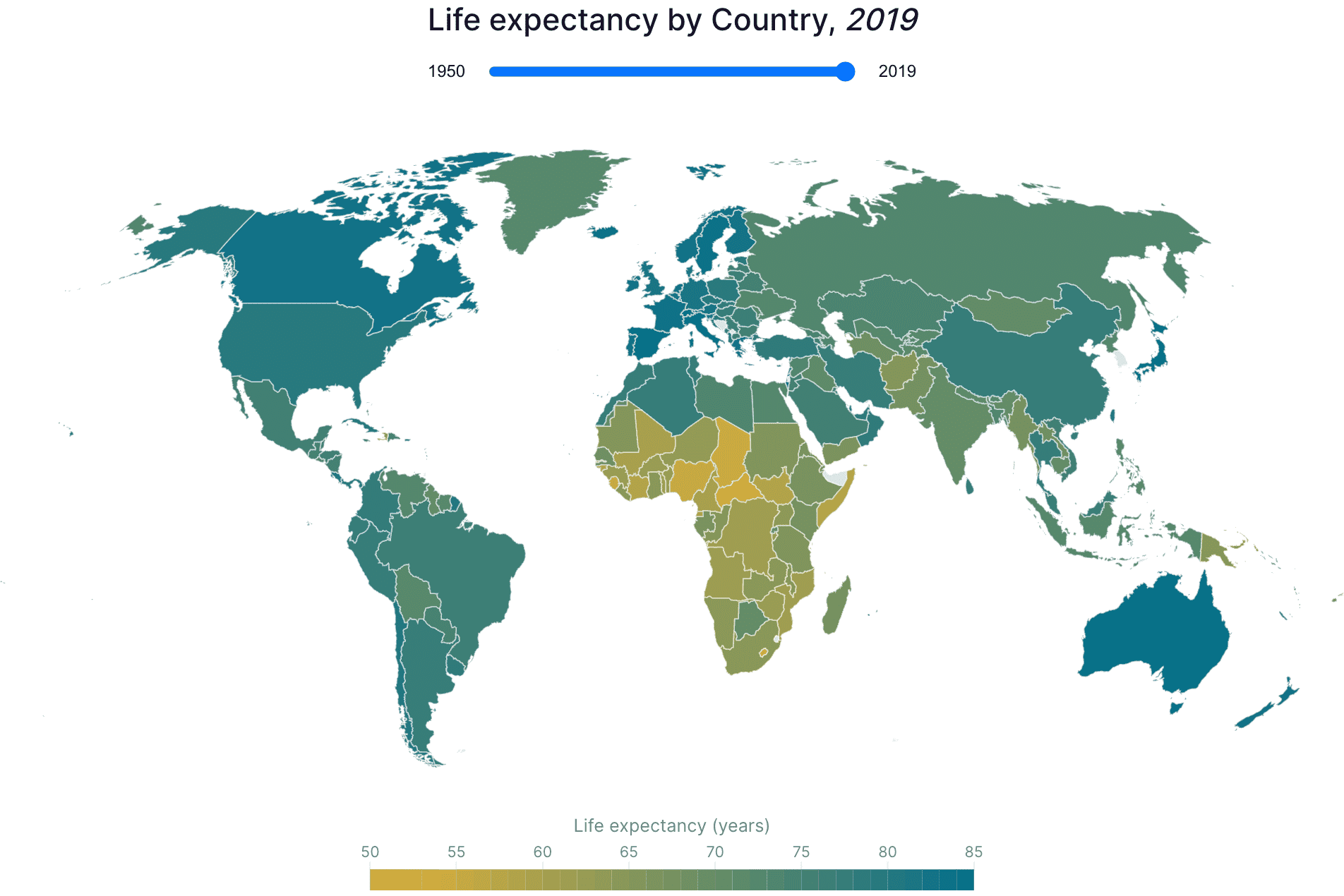 Choropleth World Map with Custom Legend preview